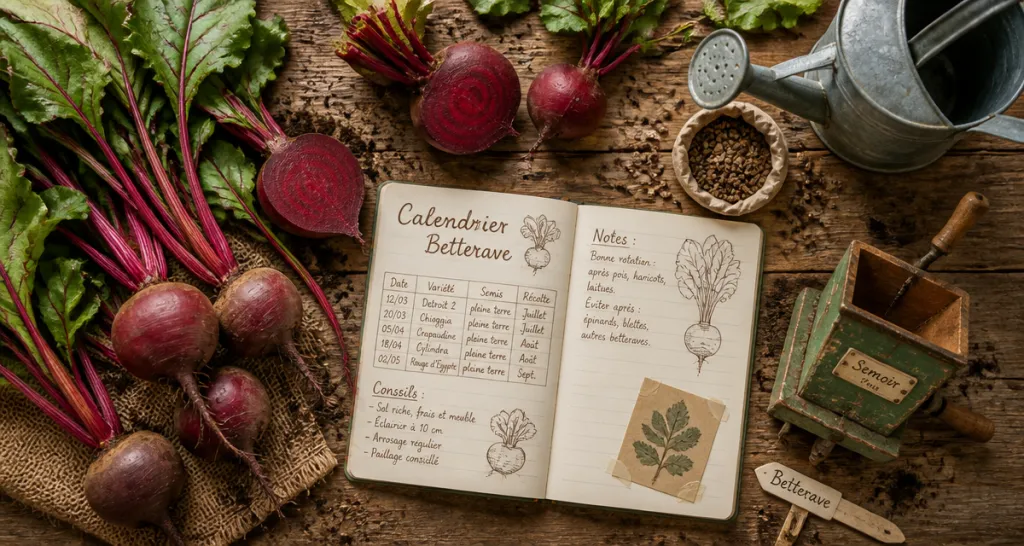 quand planter betterave, betteraves fraîches, semis, calendrier