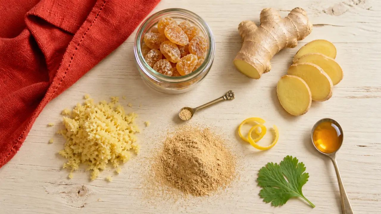 Gingembre cuisine : frais, en poudre et confit