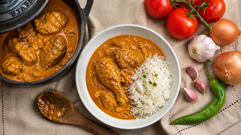 Mafé recette : poulet en sauce d’arachide onctueuse
