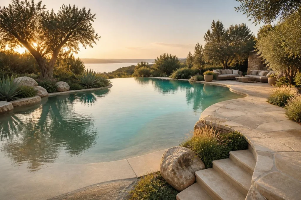 Piscine lagon : aménager un espace détente extérieur sans gâcher l&rsquo;effet naturel