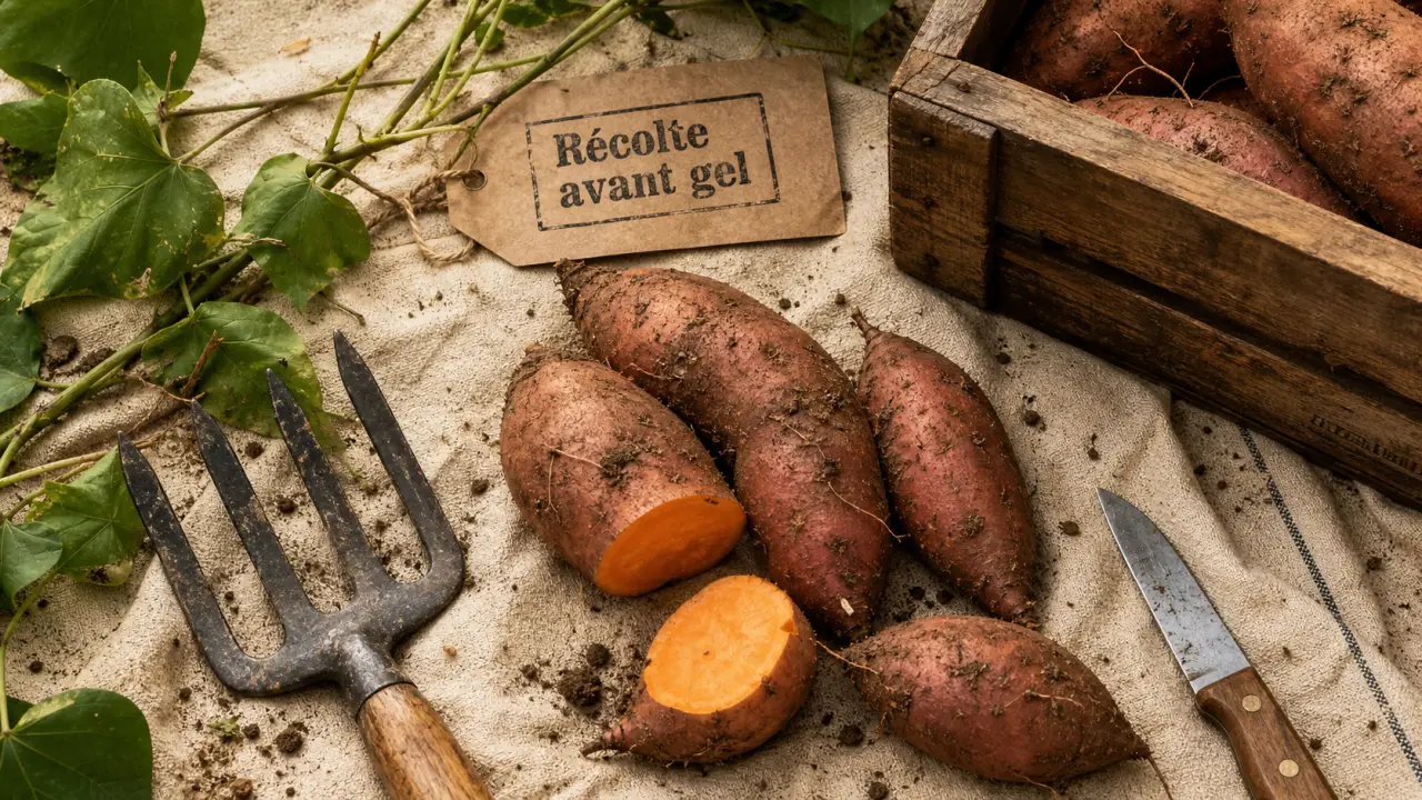 Quand récolter les patates douces : récolte avant le gel