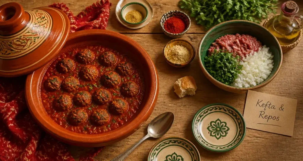 Recette kefta marocaine : boulettes de kefta juteuses dorées en tajine