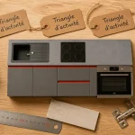 Cuisine équipée et aménagée pour optimiser l’ergonomie de votre espace