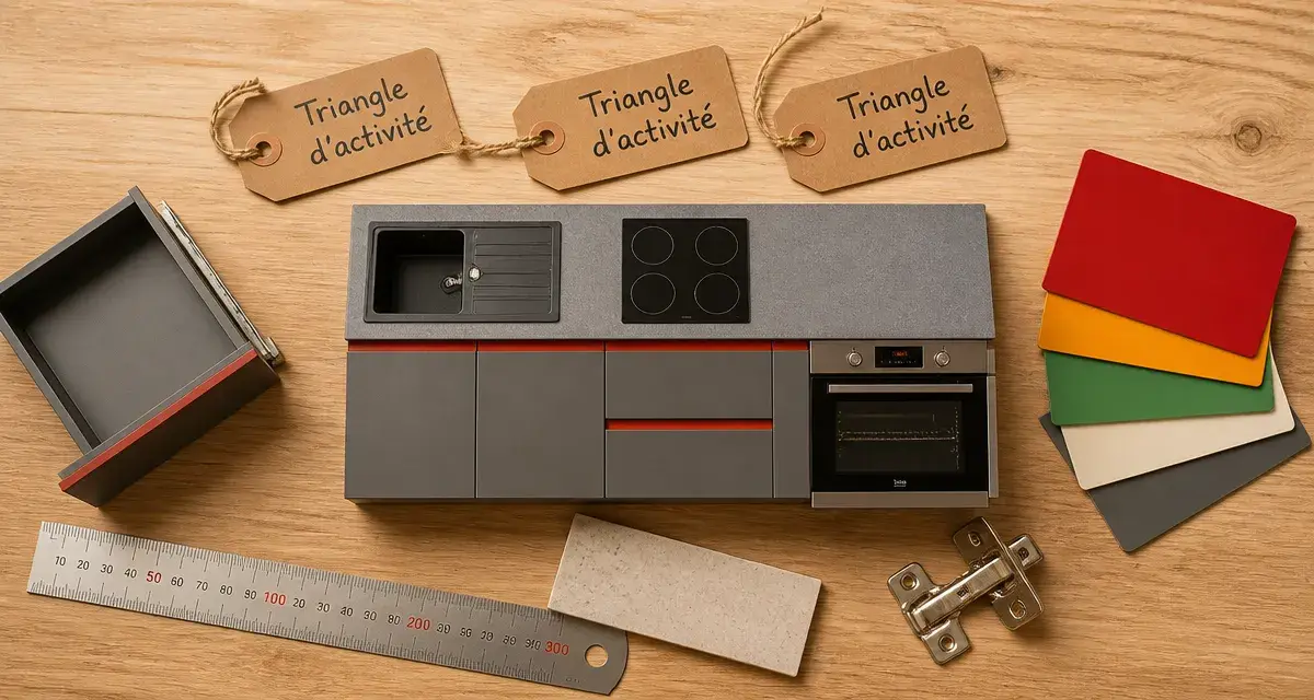 Cuisine équipée et aménagée pour optimiser l’ergonomie de votre espace