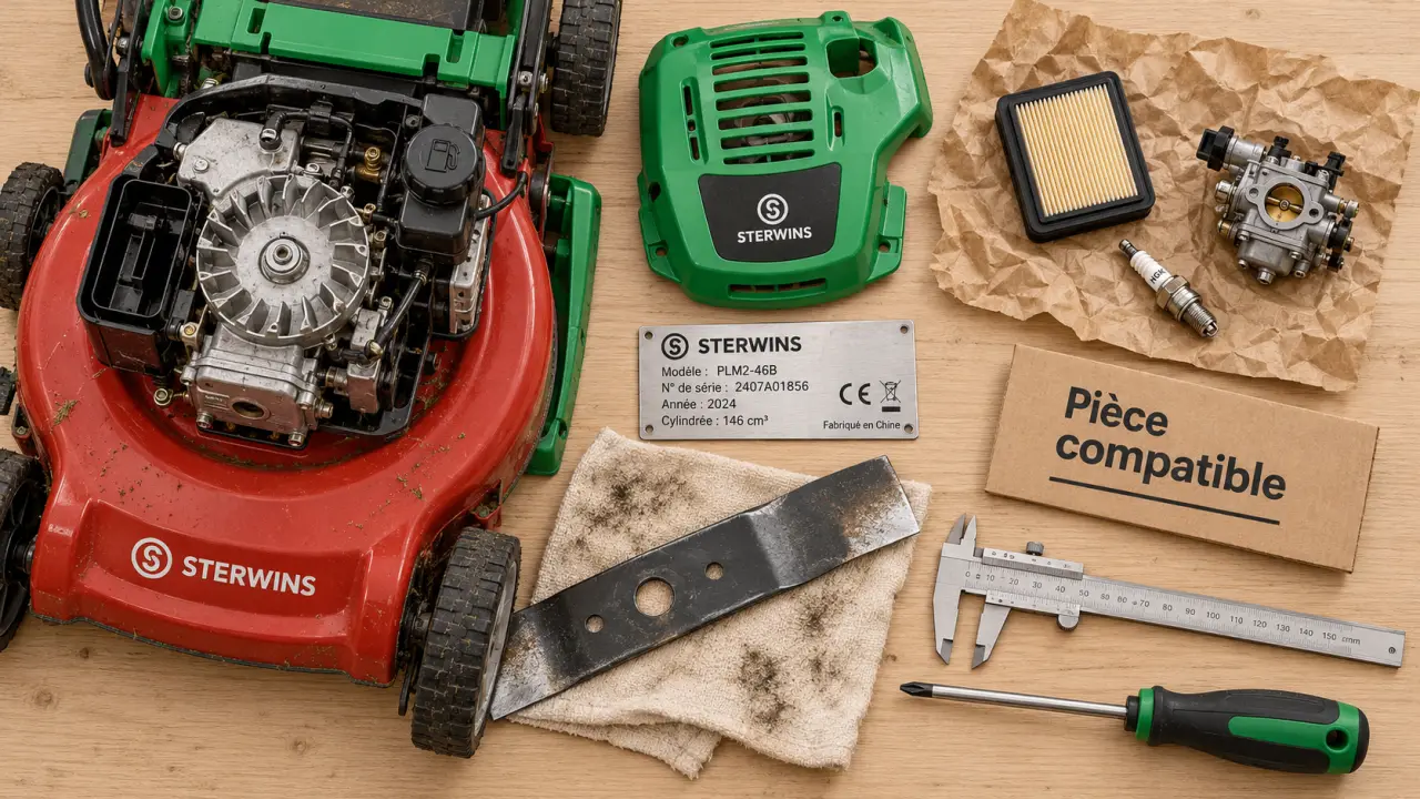 Sterwins pieces detachees tondeuse : pièces compatibles et référence